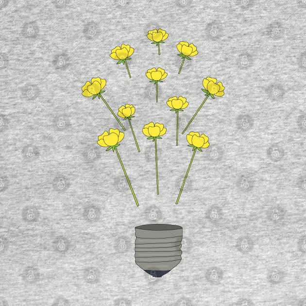 Buttercup light bulb by Becky-Marie